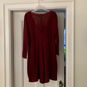 Papillon XL flared tunic sweater